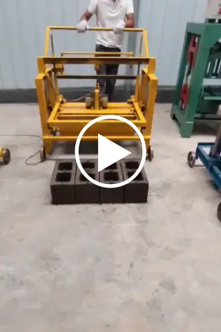 Ladrillos maquina de bloques de concreto manual ensanchada 4 45