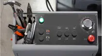 el panel de máquina de sierra de banda para metal