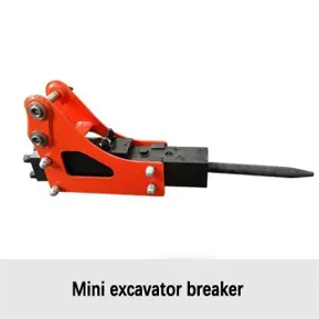 Mini excavator rake