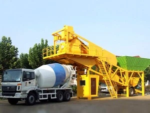 YHZS40 mobile concrete batch plant